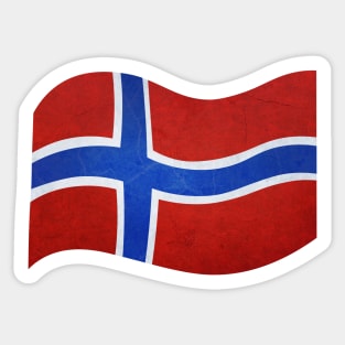 The flag of Norway Sticker